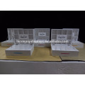 Wholesale Sports Merchandise Footwear Display Fixture Cotton Socks Painted Maple Wooden Display Case